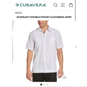 SOLD- Cubavera Dad/Guayabera Panel Vacation Shirt